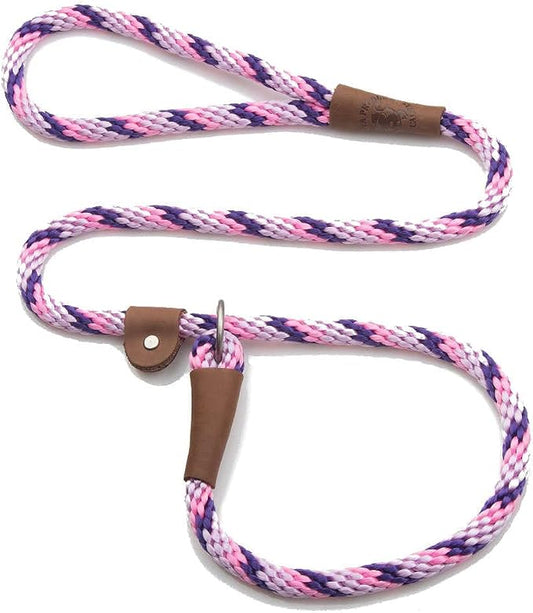 Mendota Pet Slip Leash - Dog Lead and Collar Combo - Made in The USA - Lilac, 1/2 in x 4 ft - for Large Breeds