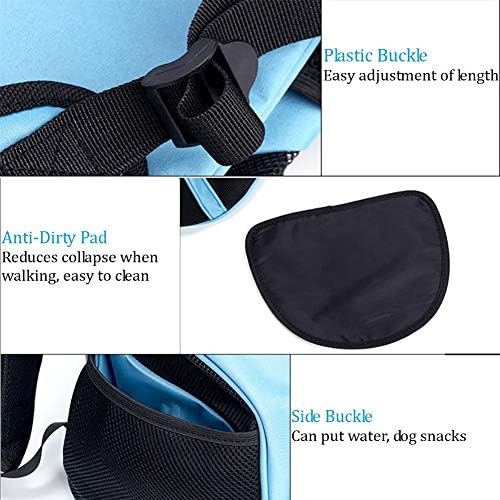 ESUPPORT Dog Carrier Backpack, Pets Bag Carrier Pet Outdoor Backpack Holds Dogs up to 3 kg, Dog Travel Bag with Mesh Window for Walking Hiking Bike Camping Outdoor and Motorcycle