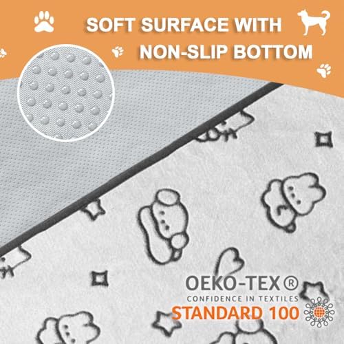 Qeils Reusable Puppy Pads, Washable Pee Pads, Leakproof 36"x 36" 2 Pack