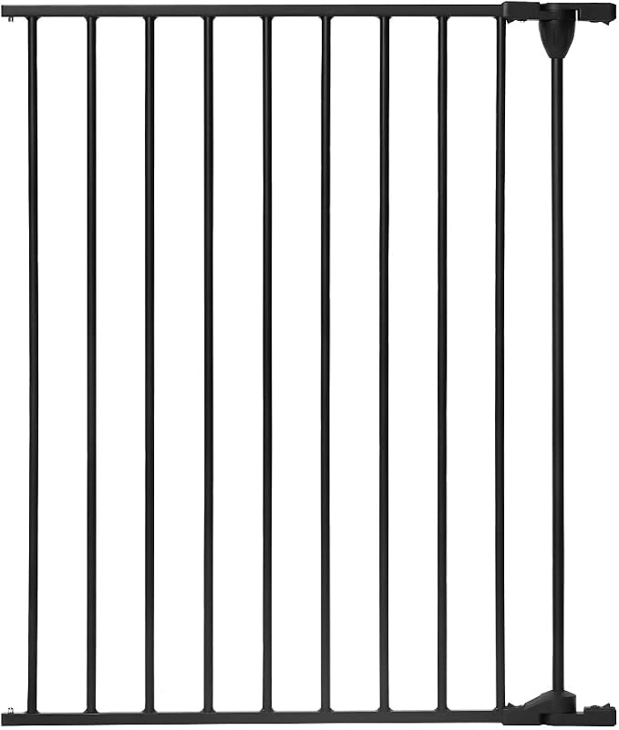 COMOMY Gate Extension 30" Tall, Suitable for 80" and 198" Wide Iron Fence Door of COMOMY, Create a Spacious and Secure Environment for Your Pets, Black