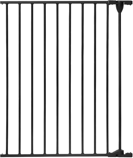 COMOMY Gate Extension 30" Tall, Suitable for 80" and 198" Wide Iron Fence Door of COMOMY, Create a Spacious and Secure Environment for Your Pets, Black