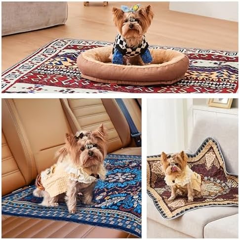 Qeils Washable Pee Pads, Reusable Puppy Pads 4 Pack 30"x34" Super Absorbent Leakproof Dog Training Pads, Non-Slip Wee Wee Pads for Crate, Floor, Potty Pads Feeding Mat Dog Pee