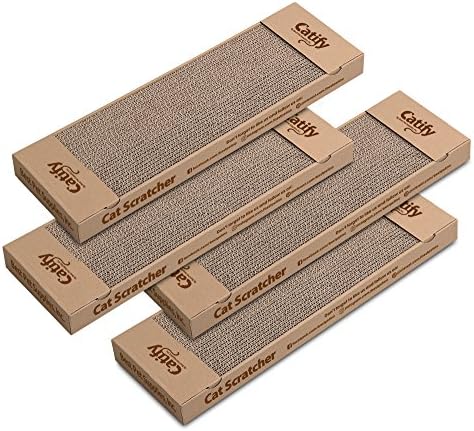 Best Pet Supplies Catify Cat Scratcher Pads - Narrow, 4-Pack