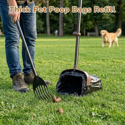 Dog Poop Bags with Handles Compatible with Arm and Hammer Pooper Scooper