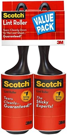 Scotch-Brite Everyday Clean Lint Roller,200 Sheets Total, 2 Pack