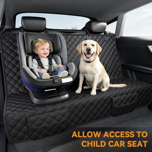 PETICON Dog Car Seat Cover for Back Seat, Rear Bench Seat Cover for SUVs