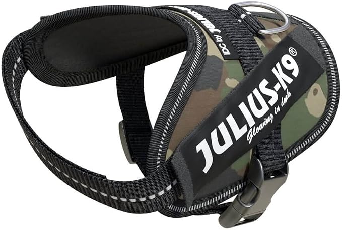 Julius-K9, 16IDC-C-B2, IDC Powerharness, Dog Harness, Size: Baby 2, Camouflage