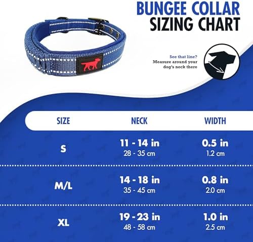 Tuff Pupper Heavy Duty Dog Collar with Handle | Ballistic Nylon Heavy Duty Collar | Padded Reflective Dog Collar with Adjustable Stainless Steel Hardware | Convenient Sizing for All Breeds