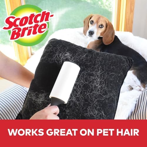 Scotch 3M Mini Lint Rollers 6-Pack (30 Sheets Each), Travel-Size Sticky Lint Removers for Clothes, Furniture and Pet Hair (3-Pack (30 Sheets Each))