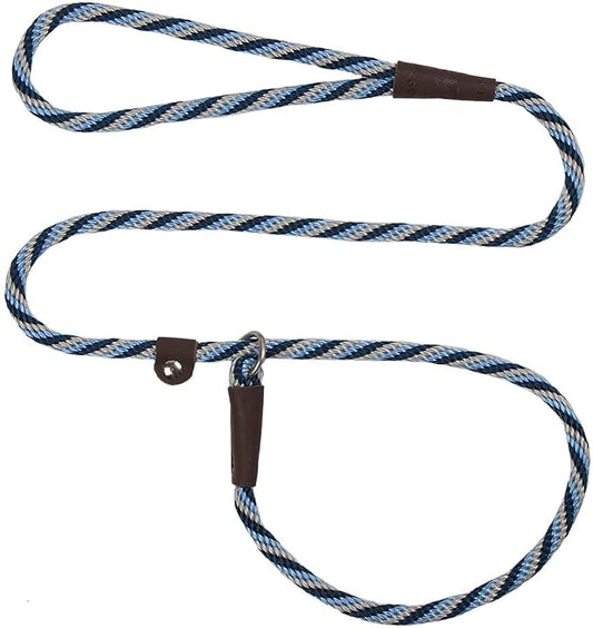 Mendota Pet Slip Leash - Dog Lead and Collar Combo - Made in The USA - Arctic Blue, 1/2 in x 6 ft - for Large Breeds