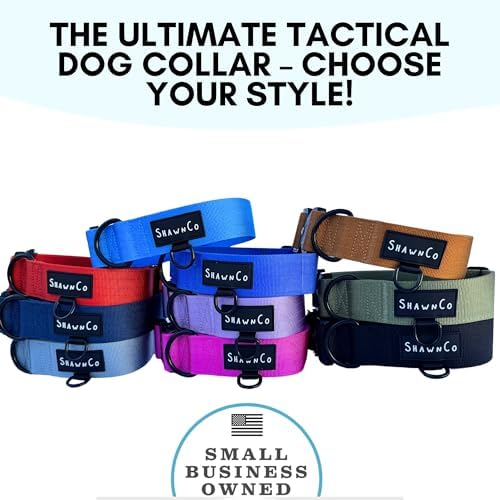ShawnCo Basecamp Tactical Dog Collar (Midnight, S)