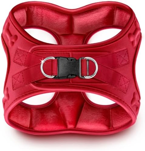 Comfort fit Step-in Dog & Puppy Harness - Comfortable All Weather Dog Vest Harness: Adjustable, Soft Padded, Easy to Put-on for Small, Medium-Sized Dogs.