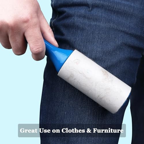 4 inch Lint Roller Refills Compatible with Evercare PetLovers Extra Sticky Lint Roller 6 Pack of Refills Only 60 Sheets per Refill 360 Sheets Total (1 1/2'' Inside Dia.)