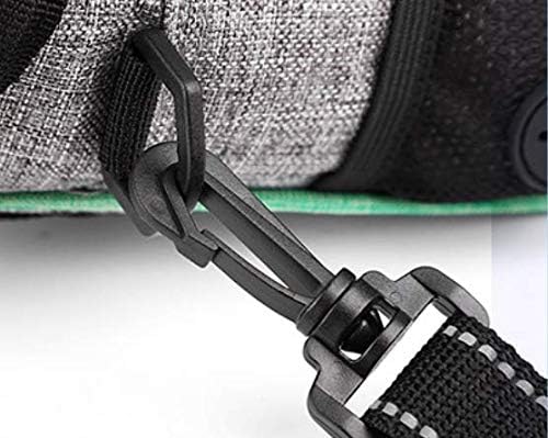 Portable Dog Treat Pouch Pet Puppy Treat Bag for Training Animal Walking Snack Container Bait Holder Kibble Hiking Toy Carries Pack with Waist Belt, Shoulder Strap, Built-in Poop Bag Dispenser