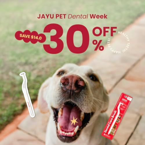 JAYU PET Dental Care Brush (Soft Bristles) 5ea - Dog Toothbrush, Cat Toothbrush, Dental Care for Kitten and Small Dogs, Removing Old Plaque and Tartar, Cat Teeth Brushing & Easy Cleaning