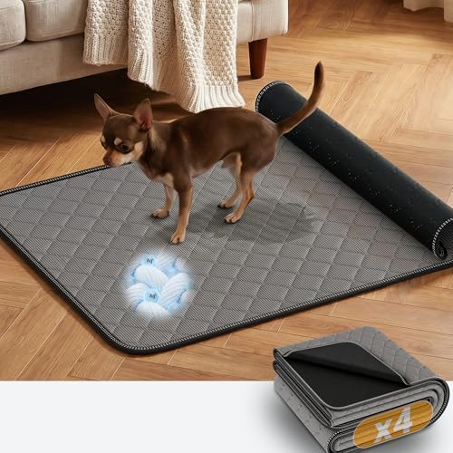 【Multi-Cycle & Odor Control】 PetDance Dog Pee Pads Infused Silver Ion Tech
