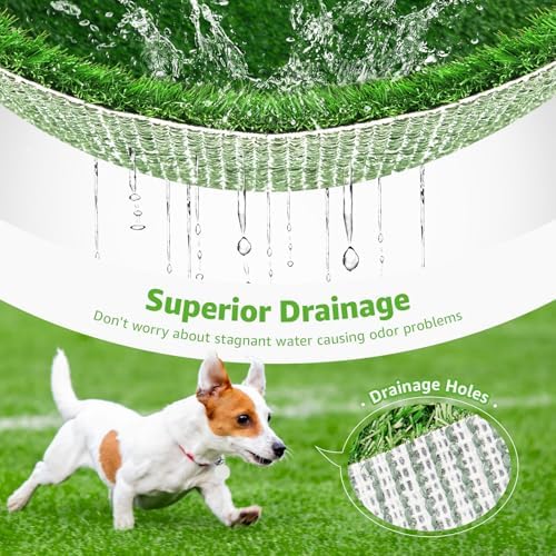 Artificial Dog Grass Pad 2 Pack，20"x 25" Replacement Fake Grass Turf Mat