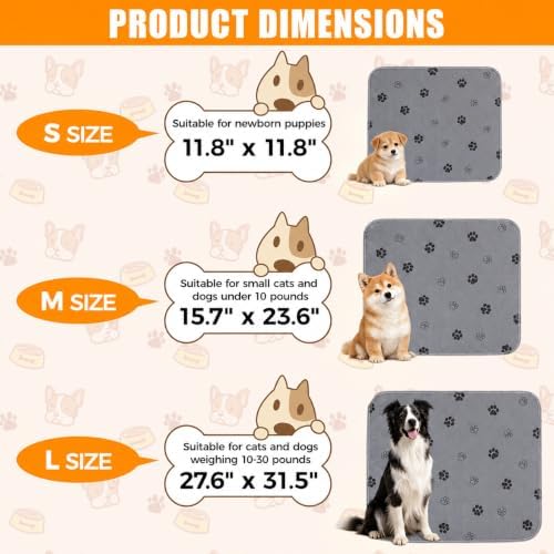 Washable Puppy Pee Pads with Pheromones Reusable