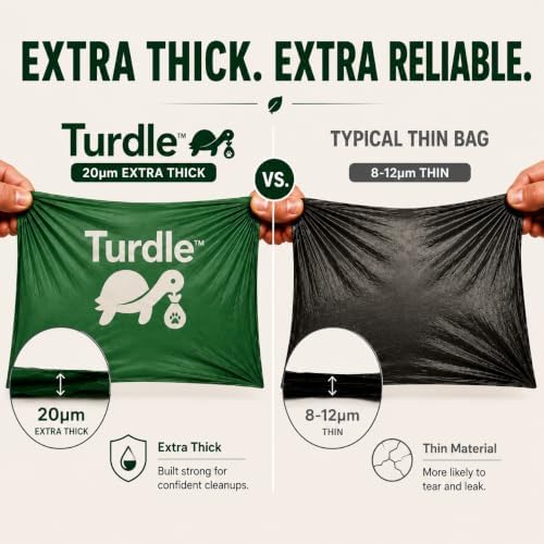 Turdle Compostable Dog Poop Bags Rolls, Lavender Scented, 270 Count