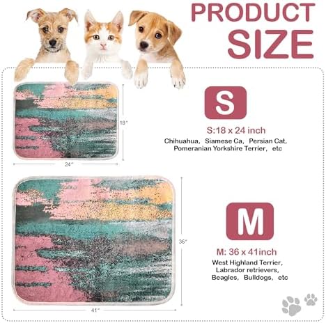 Qeils Washable Pee Pads for Dogs, Reusable Puppy Pads 36"x 41" 2 Pack