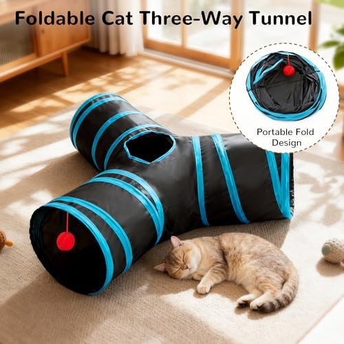 Tempcore Pet Tunnel Tube Cat Toys, Cat Tunnels for Indoor Cats
