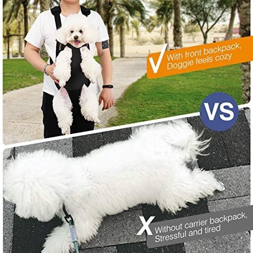 Pawaboo Dog Backpack Carrier,Front Chest Carrier for Small Dogs