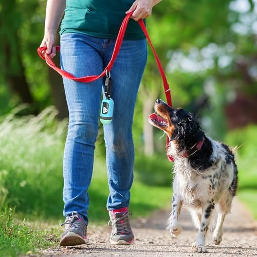SVD.PET Dog Poop Bag Dispenser, Retractable Poop Bag Holder, Jade/White