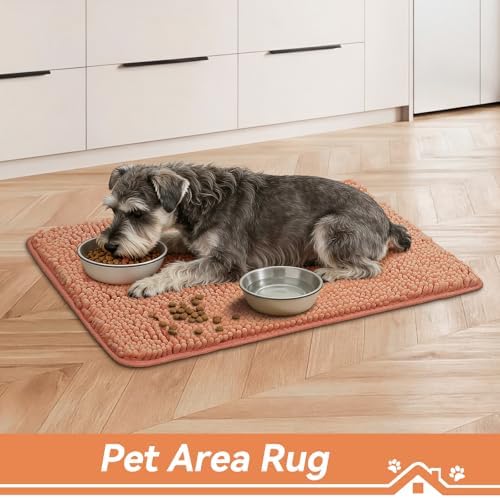 Bcoimo Super Absorbent Dog Door Mat, 30"*20" Anti Slip Mat for Muddy Paws