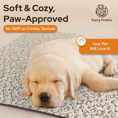 [2 Pack] Washable Dog Pee Pads - 4 Foot x 4 Foot – Non-Slip Waterproof Reusable Puppy Training Mats for Crates & Playpens