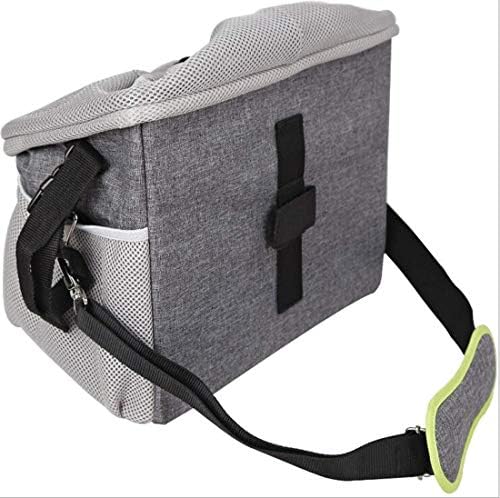 FLR Bike Pet Carrier Front Bicycle Basket Bag Pet Dog Cat Carrier/Booster Backpack Cycling Bag with Padded Shoulder Strap for Small Animals Outdoor Travel Hiking