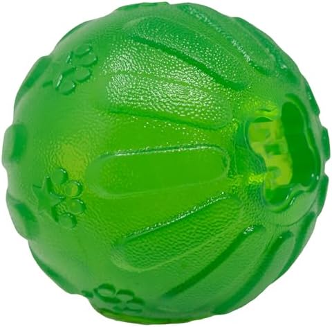 Starmark Treat Dispensing Chew Ball Tough Dog Toy Medium