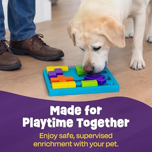 Brightkins Brain Teaser Treat Puzzle - Dog Puzzle Toys, Interactive Dog Toys, Gifts for Dogs