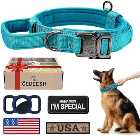 Tactical Dog Collar with Handle, Heavy Duty Nylon for Medium Dogs