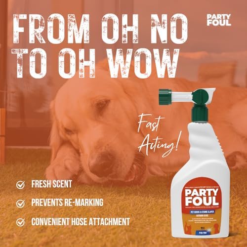 Pet Odor Eliminator for Strong Odor, Plant and Citrus Based Stain and Odor Eliminator for Home, 32 oz, Eliminates Tough Odors and Stains for Cages, Runs, Indoor Outdoor Floors & More
