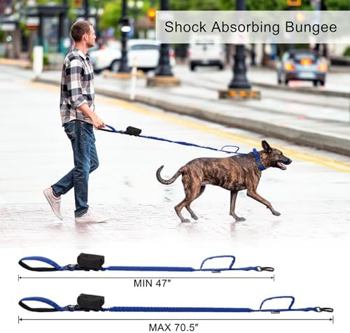 Tactical Dog Collar and Leash Set with Handle for Medium Dogs