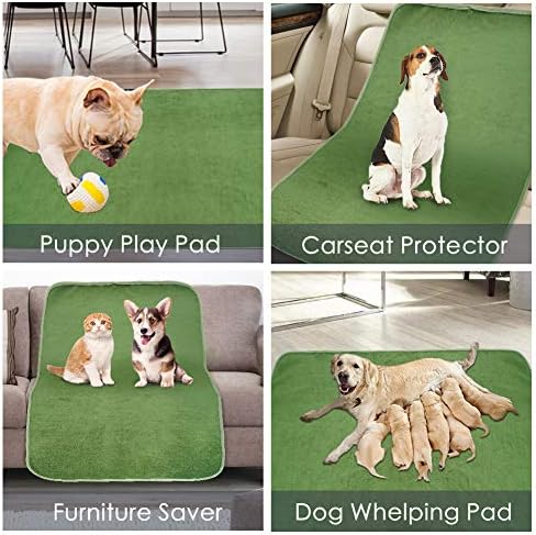 Washable Pee Pads for Dogs, Extra Large Reusable Dog Pee Pad, Waterproof Pet Mat, Dog Playpen Mats for Puppy Training Whelping Playpen Pads