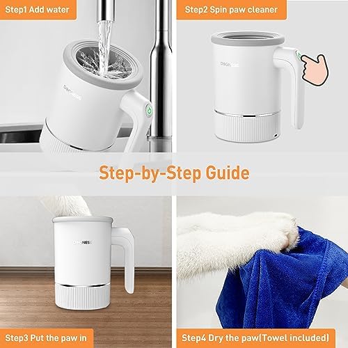 DOGNESS Automatic Dog Paw Cleaner Cup Paw Washer for Medium & Large Dogs