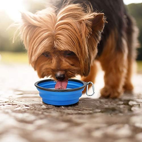 Kytely Large Collapsible Dog Bowls 2 Pack, 34oz Foldable Dog Travel Bowl