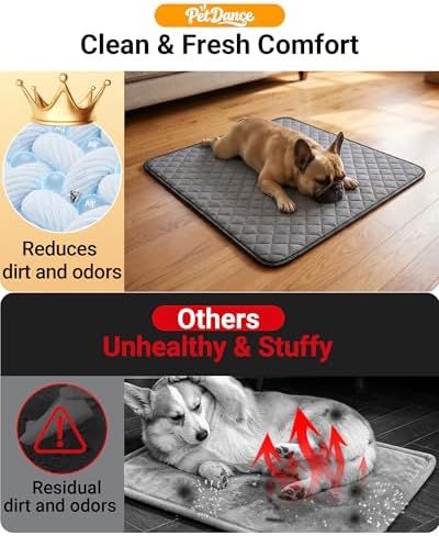 【Multi-Cycle & Odor Control】 PetDance Dog Pee Pads Infused Silver Ion Tech
