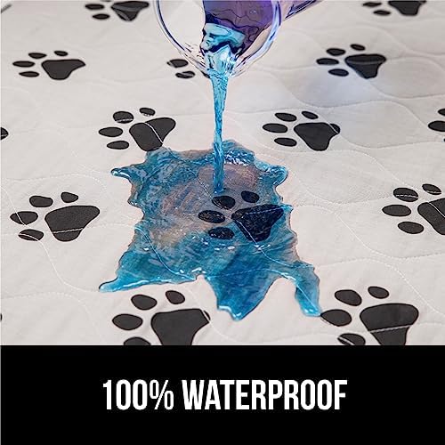 GORILLA GRIP Washable Puppy Pads, Slip Resistant Dog Crate Mat, 2 Pk, 28x18