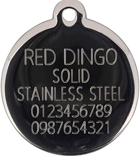 Red Dingo Personalized Tribal Arrows Pet ID Dog Tag (Small Hot Pink)