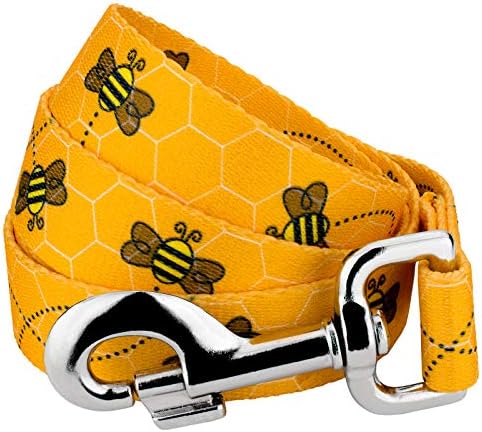 Country Brook Petz - Busy Bee Everyday Dog Leash - Summer Breeze Collection Featuring Sunny Designs (4 Foot, 1/2 Inch Wide)