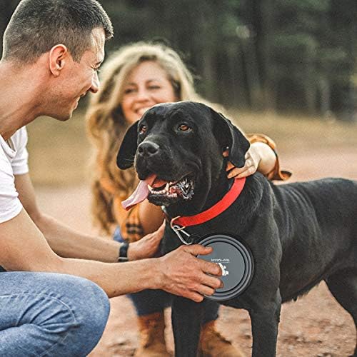 Rest-Eazzzy Collapsible Dog Bowls, 2 Pack Sturdy Portable Dog Water Bowls
