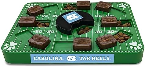 Pets First NCAA University of NC Puzzle Toy, Puzzle Treat Dog Toy, Interactive Dog Treat Toy, Dog Puzzle Feeding Slow Toy