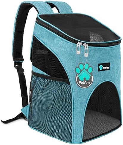 PetAmi Cat Backpack Carrier for Small Dogs and Large Cats, Airline Approved