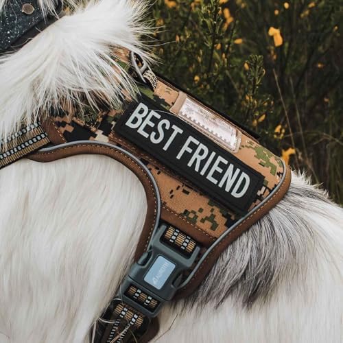 AUROTH Tactical Dog Harness for Extra Large Dogs, Heavy Duty No Pull Vest