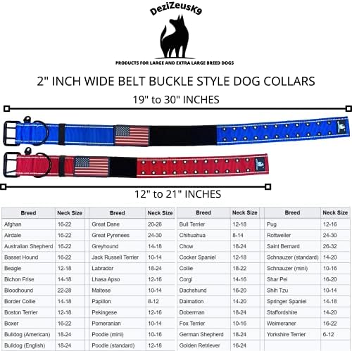 2" Wide Tactical Dog Collar 2-Pin Metal Belt Buckle Medium-Large Dogs K9
