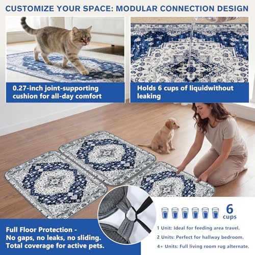 Washable Reusable Dog Pee Pads for Cats 2 Pack Waterproof Non-Slip