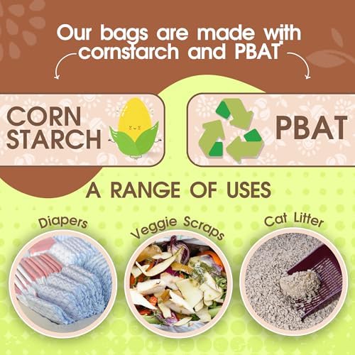 Pet N Pet Poop Bags for Dogs, 240 Count, Plant Based, Leak Proof Thick Roll