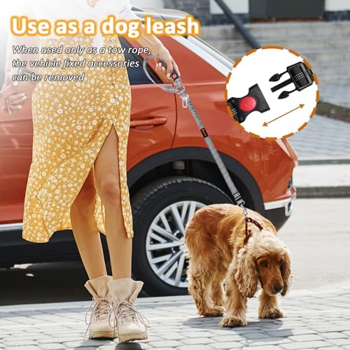 Laqibak Removable Dog Seat Belt Harness for Car, 3 in 1 Pet Seatbelt Leash